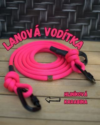 V naší nabídce naleznete i pár kousků lanových vodítek z lezeckého lana. Ano opravdu z lezeckého neříkáme tomu jen tak....