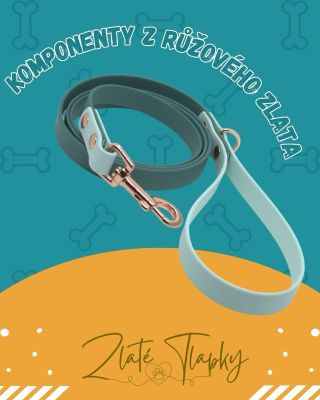 Věděli jste, že si u nás kromě obojků můžete navolit komponenty z růžového zlata i na vodítka ? S růžovou je vodítko hned...